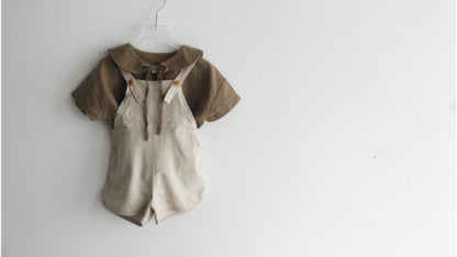 -キッズ セーラーカラー トップス 長袖ブラウス - mamahalo shop - 半袖シャツ・ブラウス -  べビー服 - 子供服 - 男の子 - 女の子