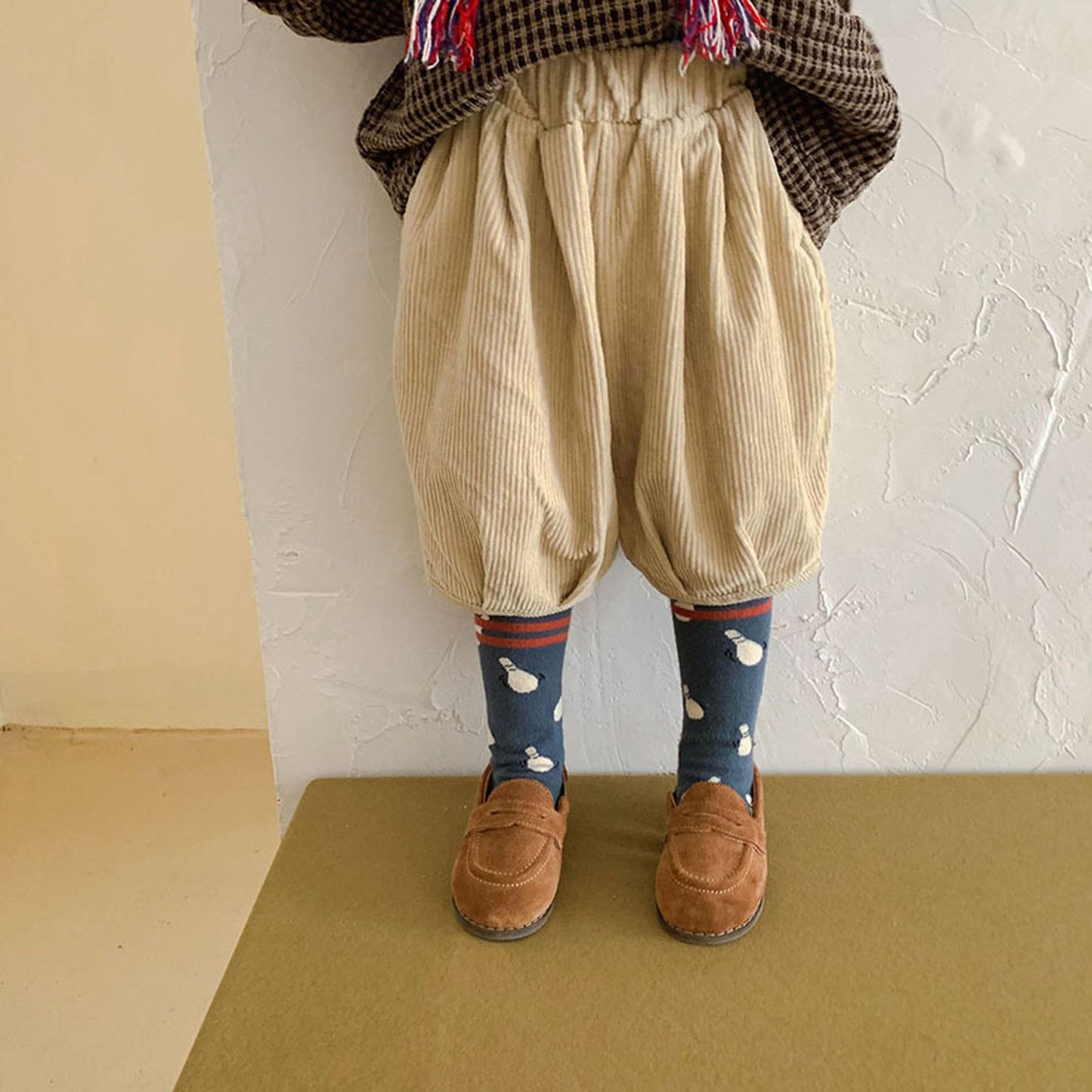-キッズ コーデュロイ ハーフ パンツ【mh0002513】 - mamahalo shop - ハーフパンツ・ショートパンツ -  べビー服 - 子供服 - 男の子 - 女の子