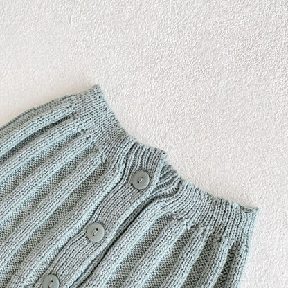 長袖セットアップ ベビー セットアップ ニット フラワー 刺繍 セーター トップス フリル パンツ【mh0000375】