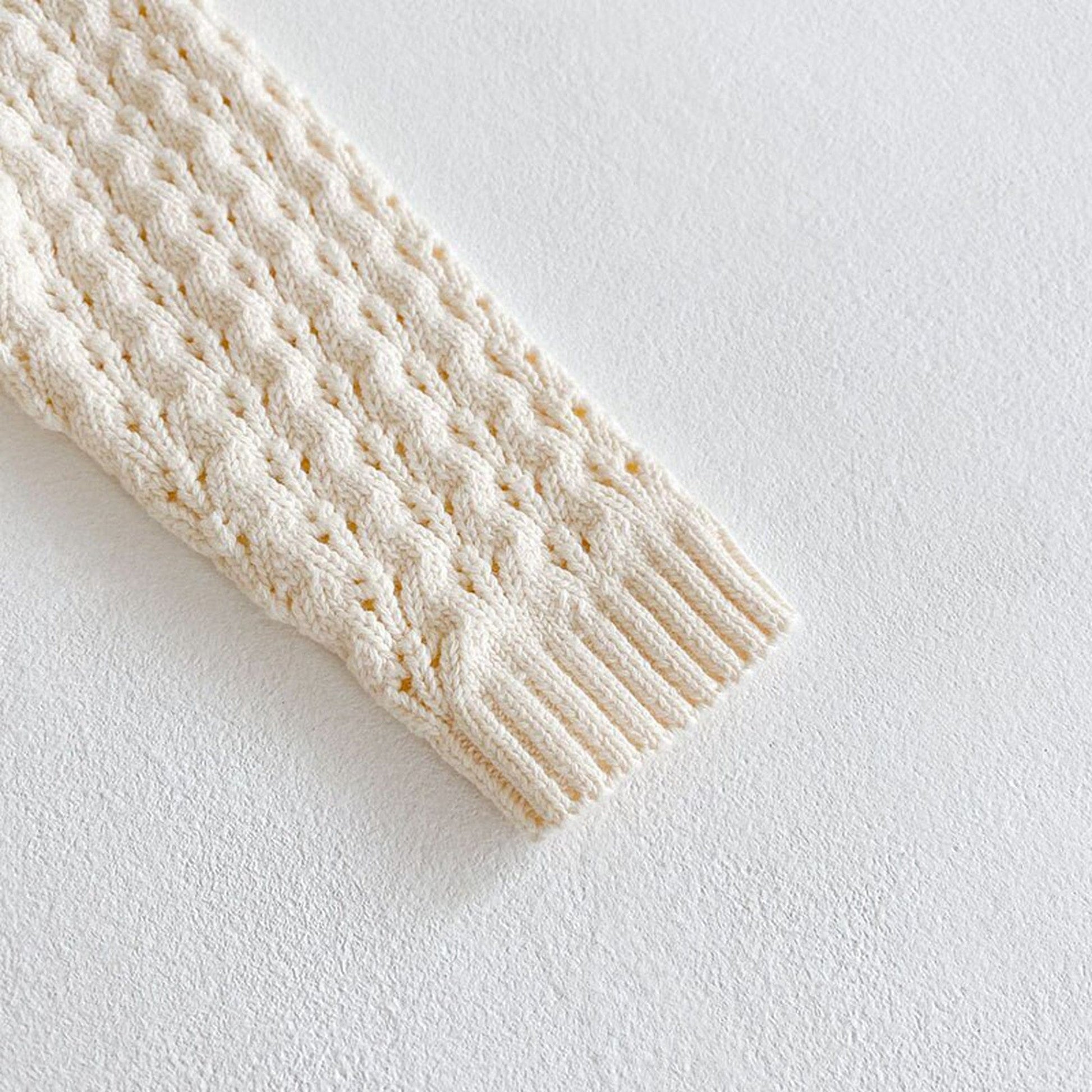 長袖ロンパース ベビー ニット レース ロンパース【mh0000429】