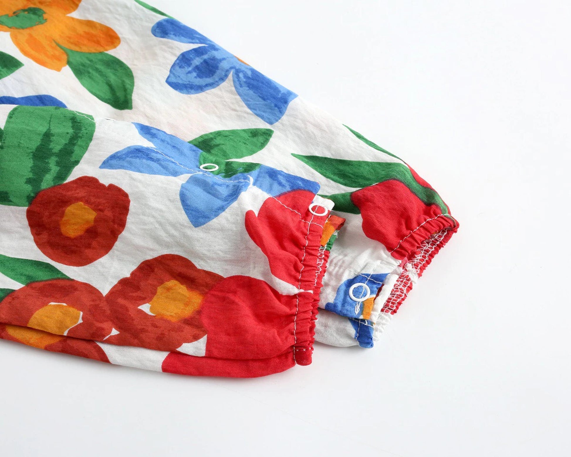 -ベビー フラワープリント ノースリーブジャンプスーツ タンクトップロンパース リゾートウェア 4カラー【mh0000482】 - mamahalo shop - ノースリーブジャンプスーツ -  べビー服 - 子供服 - 男の子 - 女の子