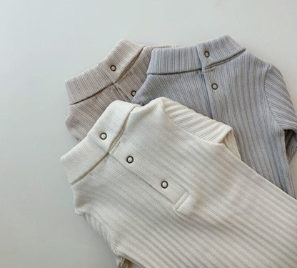 -ベビー タートル ハイネック ロンパース【mh0000222】 - mamahalo shop - 長袖ロンパース -  べビー服 - 子供服 - 男の子 - 女の子