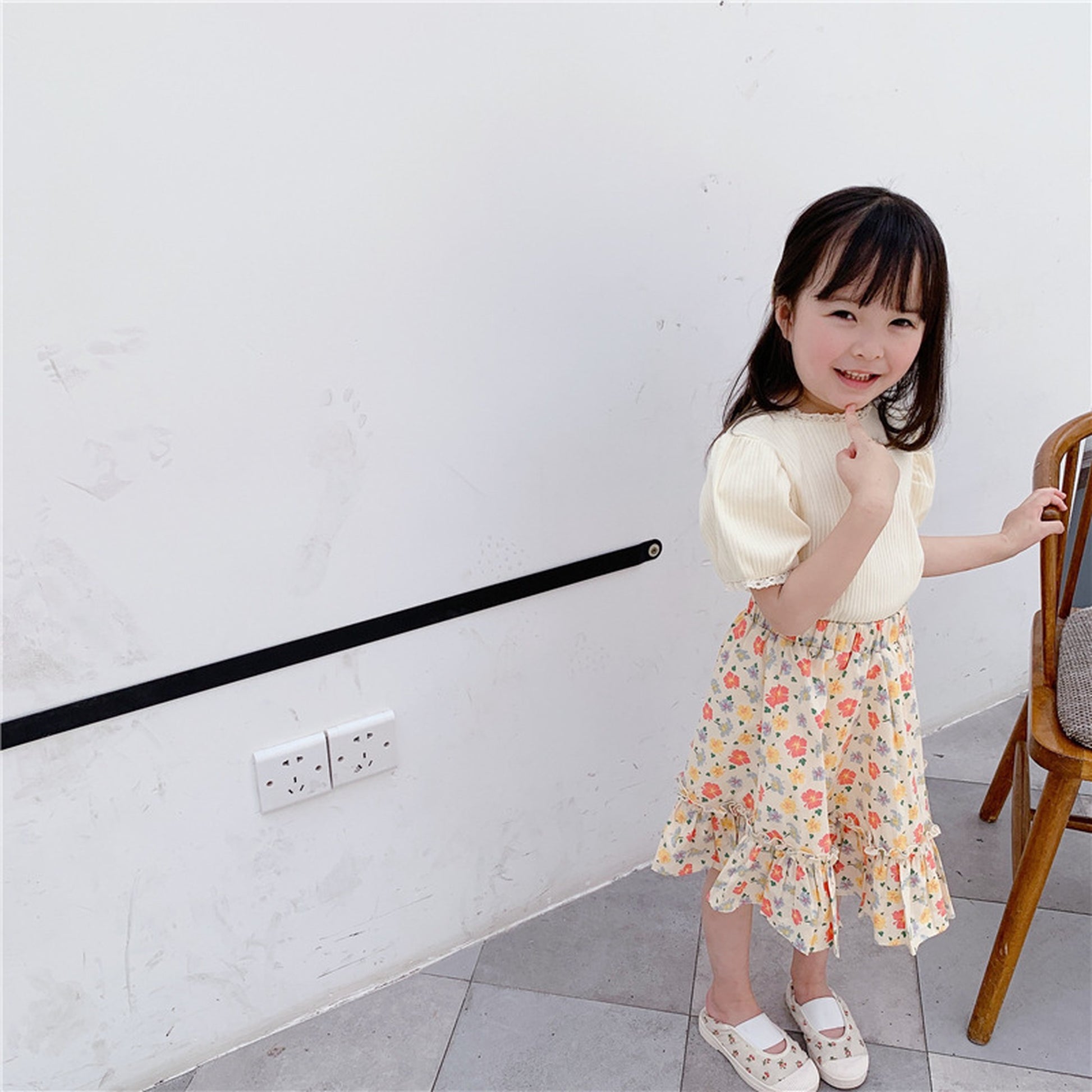 -キッズ レース 半袖 トップス - mamahalo shop - 半袖Tシャツ -  べビー服 - 子供服 - 男の子 - 女の子
