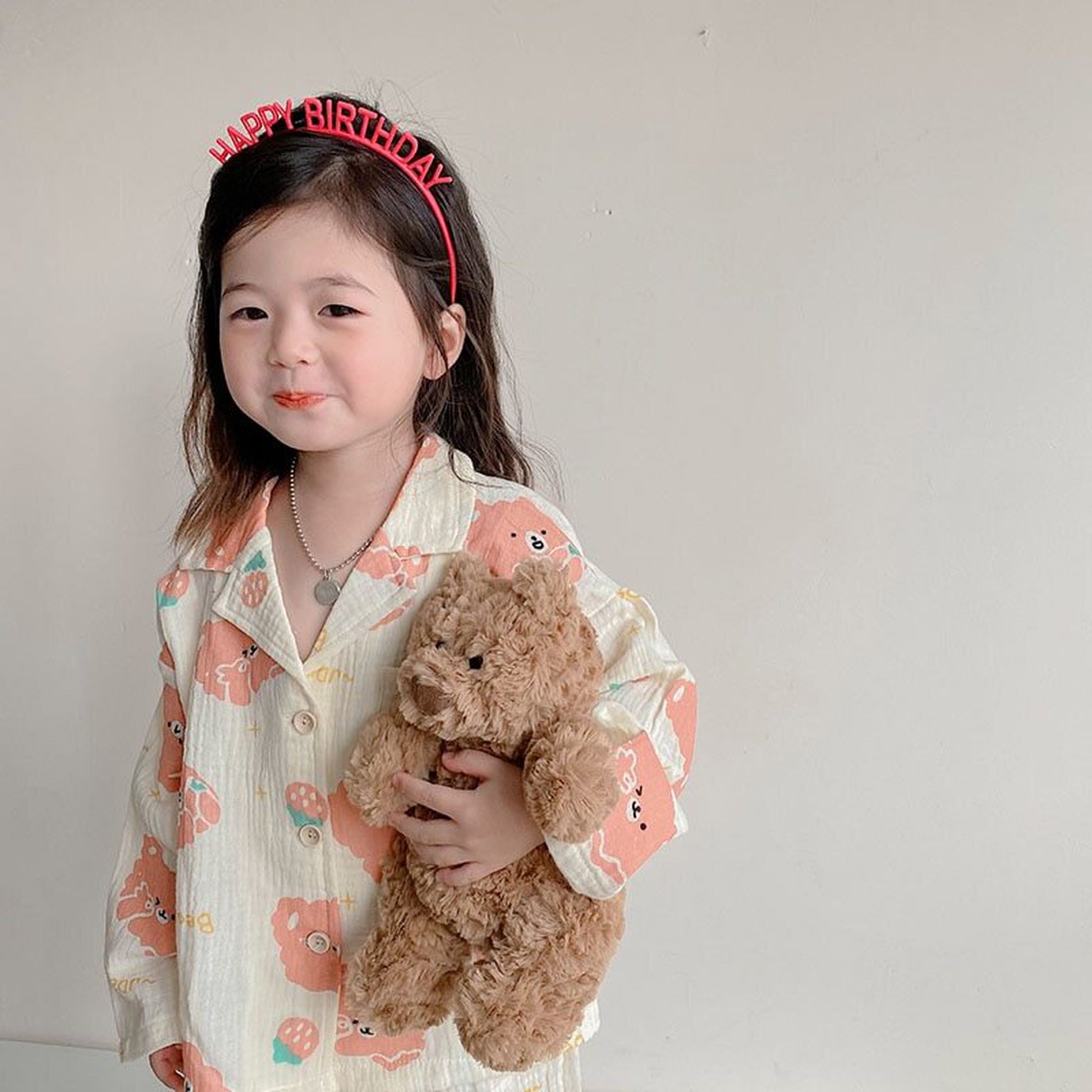 -キッズ くま ベア 長袖 パジャマ セット - mamahalo shop - 長袖パジャマ -  べビー服 - 子供服 - 男の子 - 女の子