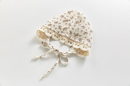 -ベビー フラワー ロンパース 帽子 セット - mamahalo shop - 長袖ロンパース -  べビー服 - 子供服 - 男の子 - 女の子