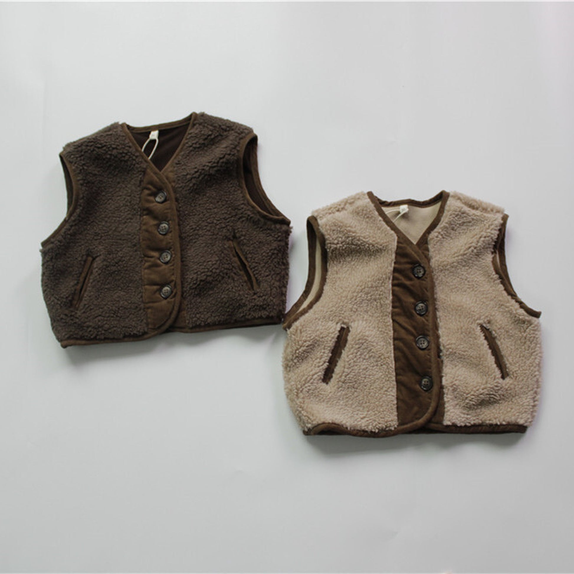 -キッズ フリース ベスト アウター【mh0000289】 - mamahalo shop - ベスト -  べビー服 - 子供服 - 男の子 - 女の子