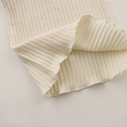 -ベビー キッズ セットアップ バッククロス キャミソール フリル パンツ【mh0000780】 - mamahalo shop - ノースリーブセットアップ -  べビー服 - 子供服 - 男の子 - 女の子