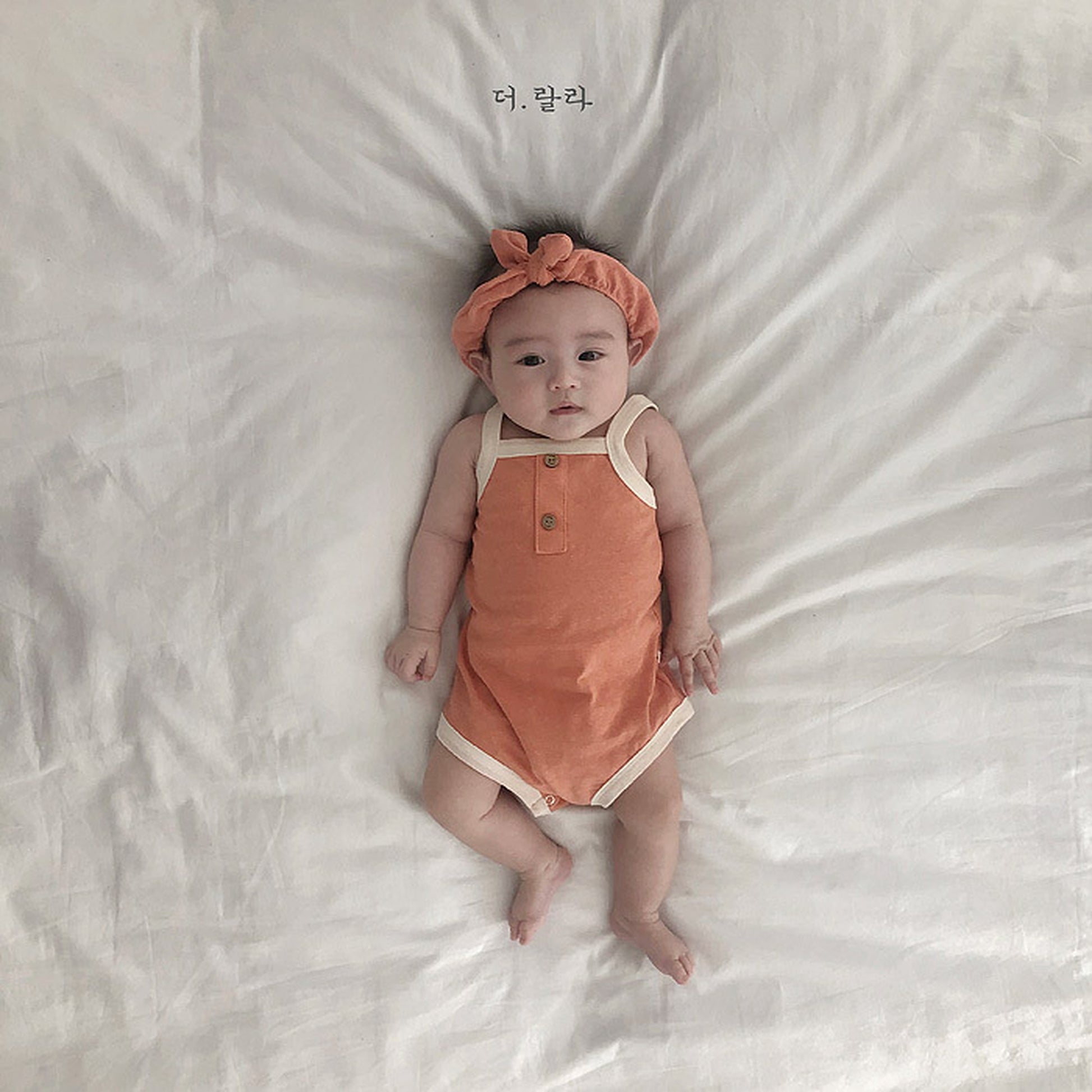 -ベビーロンパース キャミソールボディスーツ タンクロンパース 3カラー【mh0000535】 - mamahalo shop - ノースリーブロンパース -  べビー服 - 子供服 - 男の子 - 女の子