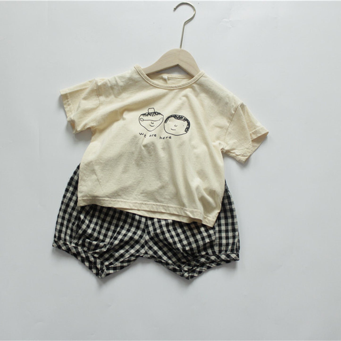 -キッズ チェック ショートパンツ - mamahalo shop - ハーフパンツ・ショートパンツ -  べビー服 - 子供服 - 男の子 - 女の子