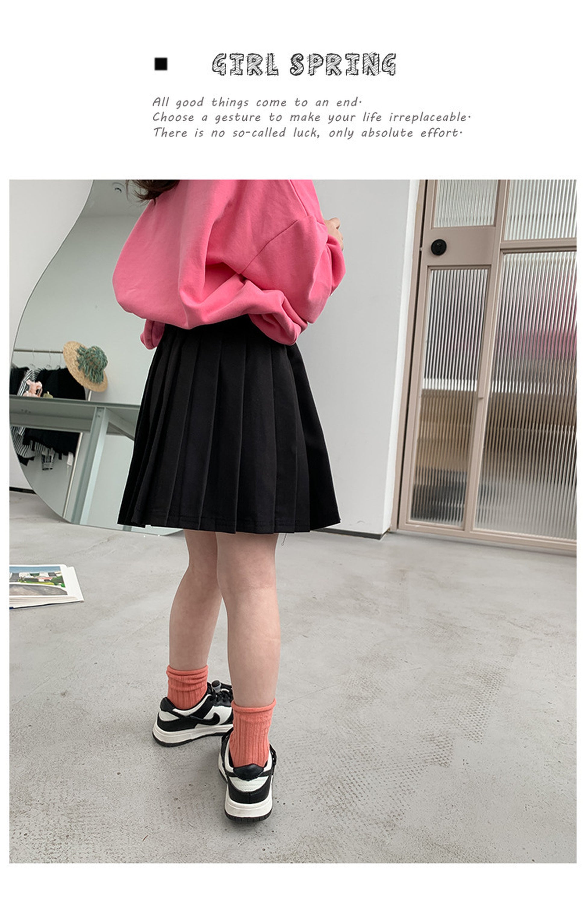 -キッズ プリーツ Aライン スカート - mamahalo shop - スカート -  べビー服 - 子供服 - 男の子 - 女の子