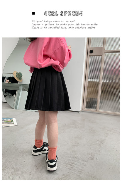 -キッズ プリーツ Aライン スカート - mamahalo shop - スカート -  べビー服 - 子供服 - 男の子 - 女の子