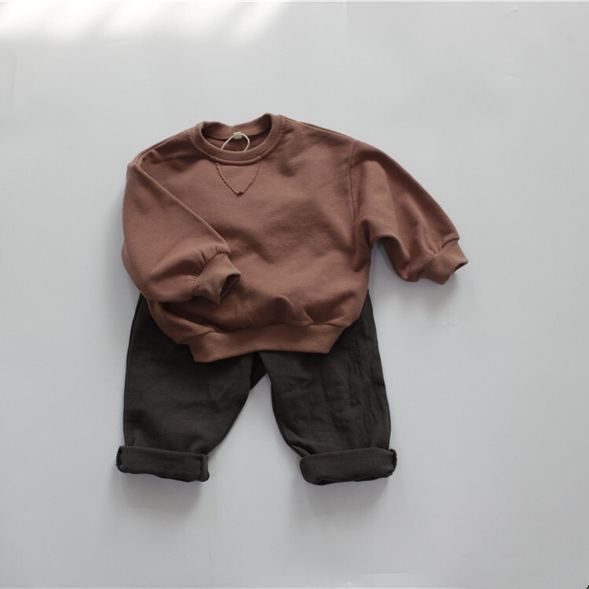 -キッズ シンプル スウェット トレーナー - mamahalo shop - トレーナー・フーディ -  べビー服 - 子供服 - 男の子 - 女の子