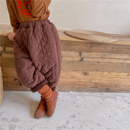 -キッズ キルティング アウター パンツ【mh0000250】 - mamahalo shop - ロングパンツ・スウェットパンツ -  べビー服 - 子供服 - 男の子 - 女の子