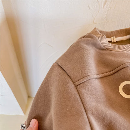 -キッズ レター ロゴ トップス スウェットシャツ【mh0000252】 - mamahalo shop - トレーナー・フーディ -  べビー服 - 子供服 - 男の子 - 女の子