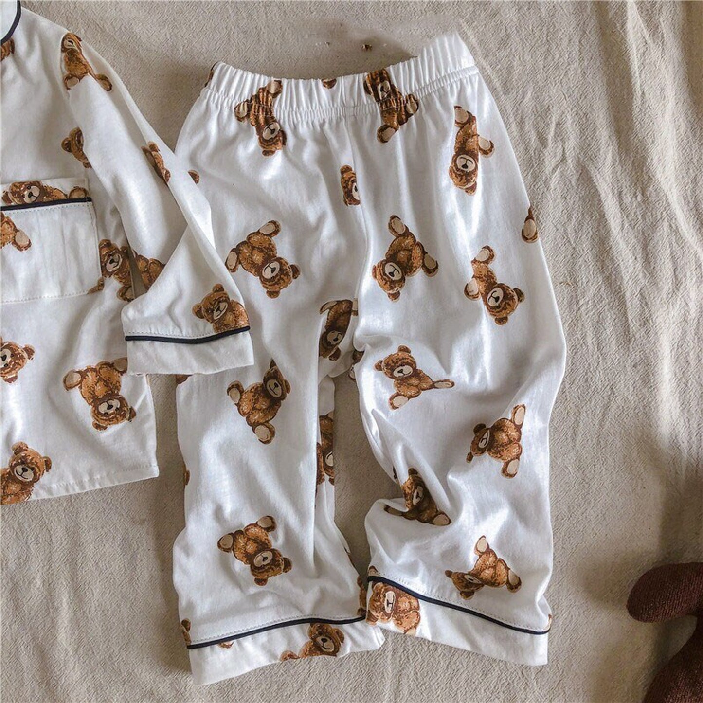 -キッズ くま 長袖パジャマセット【mh0000408】 - mamahalo shop - 長袖パジャマ -  べビー服 - 子供服 - 男の子 - 女の子