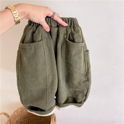 -キッズ 裏起毛 ロングパンツ 暖パン【mh0000281】 - mamahalo shop - ロングパンツ・スウェットパンツ -  べビー服 - 子供服 - 男の子 - 女の子