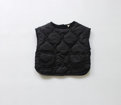 ベスト Black Vest / 24M/90cm キッズ キルティング 裏フリース スウェット ベスト パンツ【mh0001189】