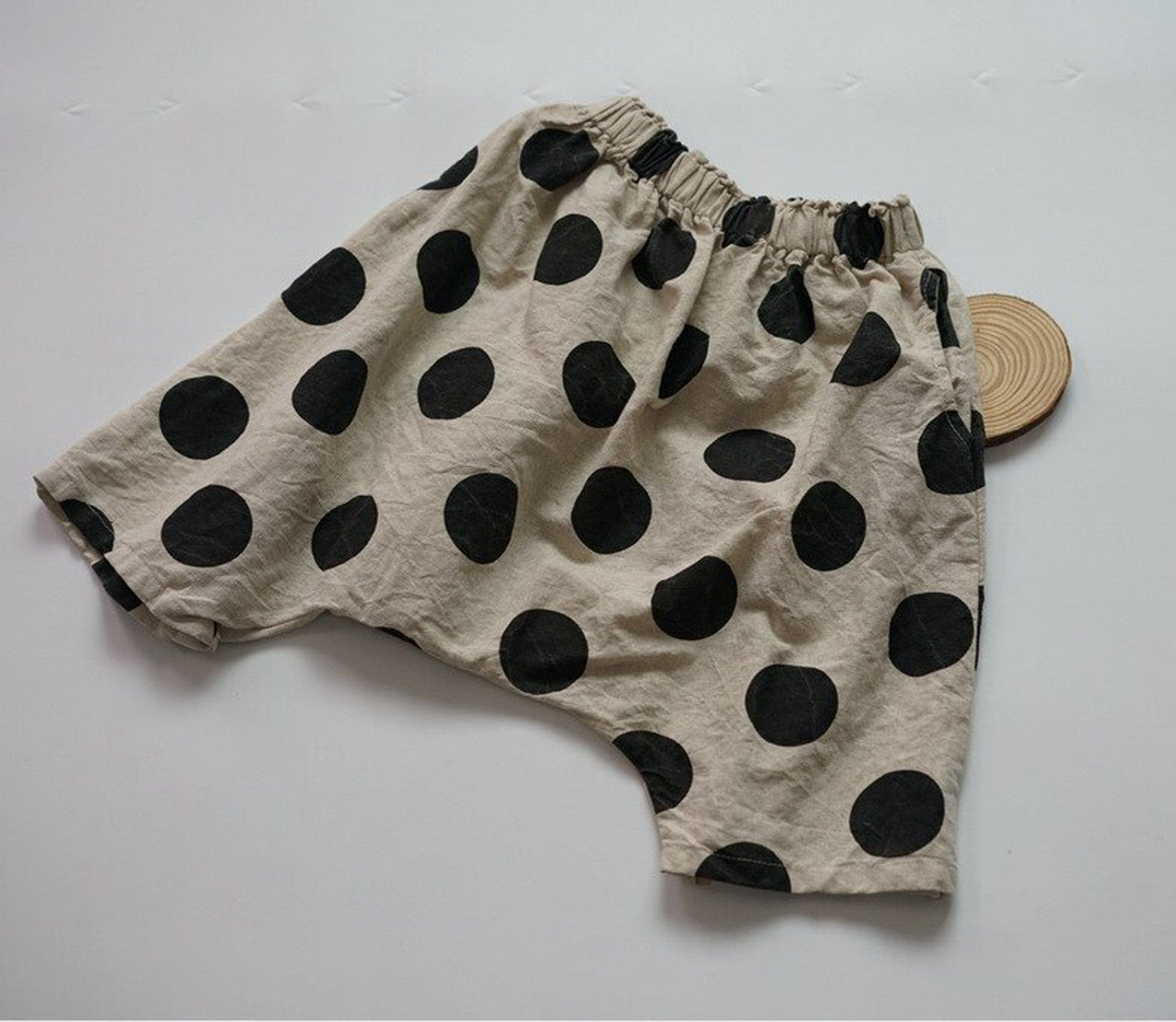 ハーフパンツ・ショートパンツ Dot / 80cm キッズ ポルカドット サルエルパンツ コットンリネン【mh0000531】