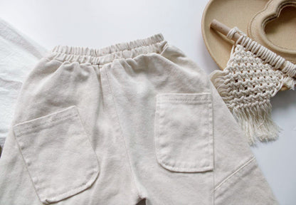 ロングパンツ・スウェットパンツ キッズ コットンリネン パンツ【mh0000220】