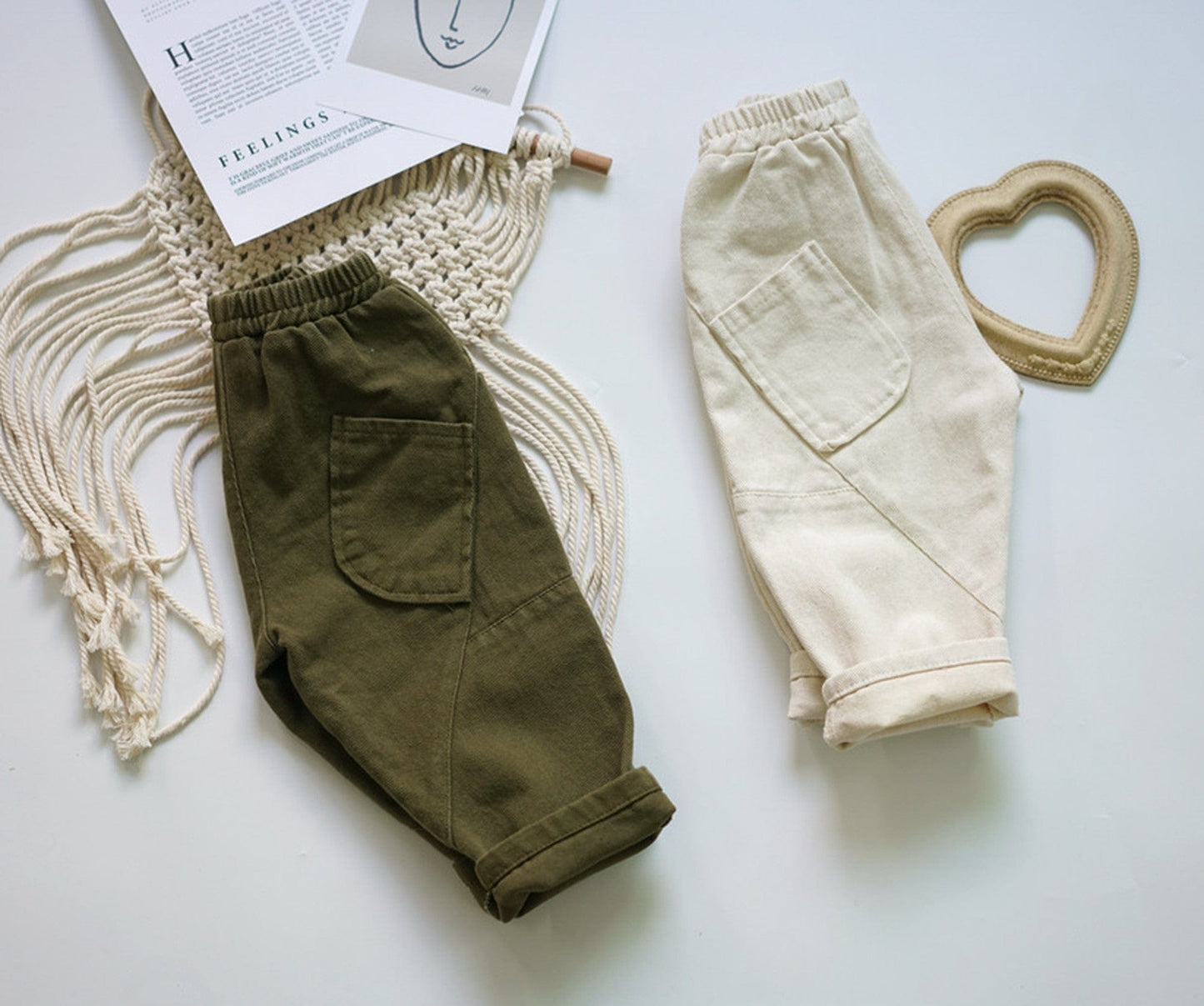 ロングパンツ・スウェットパンツ キッズ コットンリネン パンツ【mh0000220】