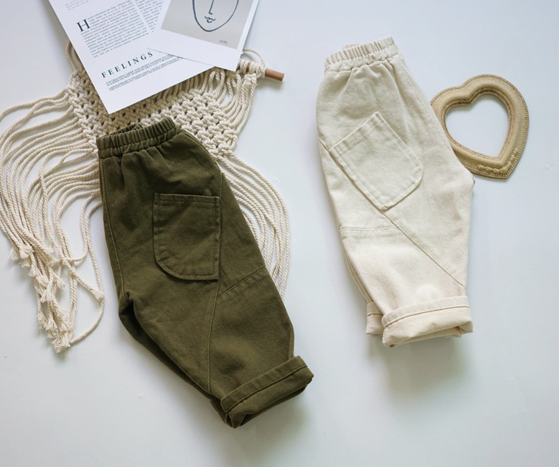 ロングパンツ・スウェットパンツ キッズ コットンリネン パンツ【mh0000220】