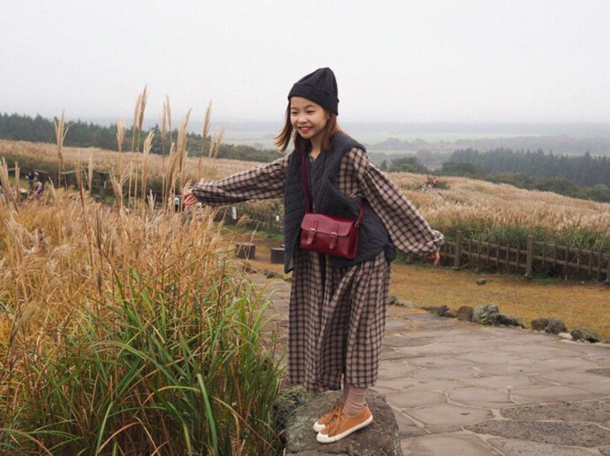 長袖ワンピース キッズ チェック ワンピース【mh0000324】