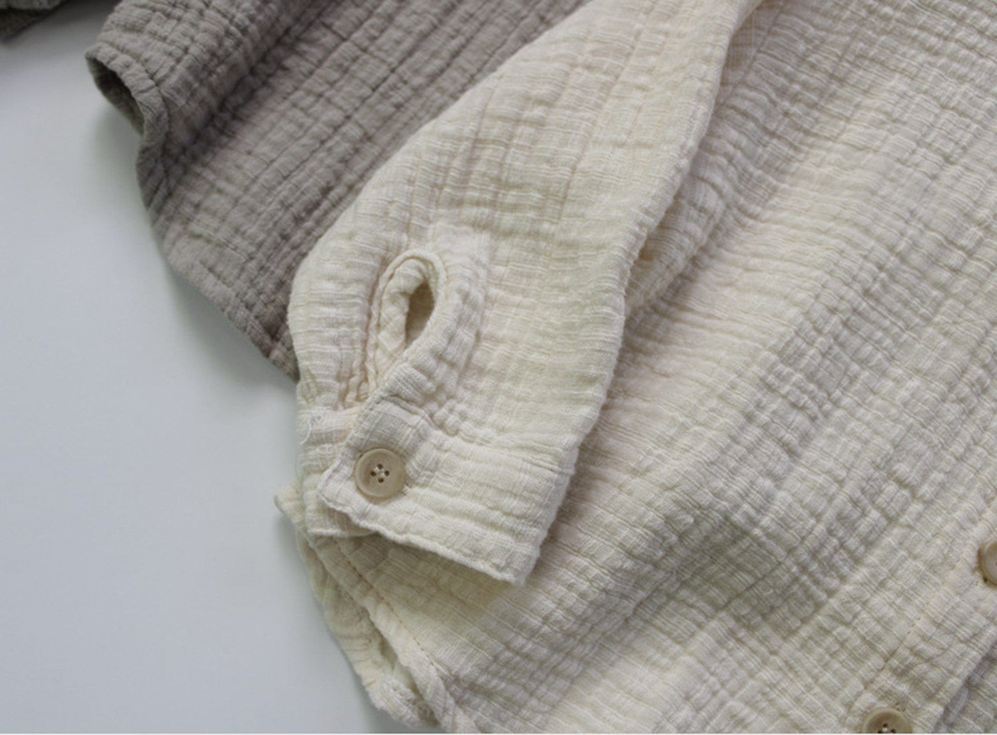 長袖シャツ・ブラウス キッズ コットンリネン シャツ【mh0000325】