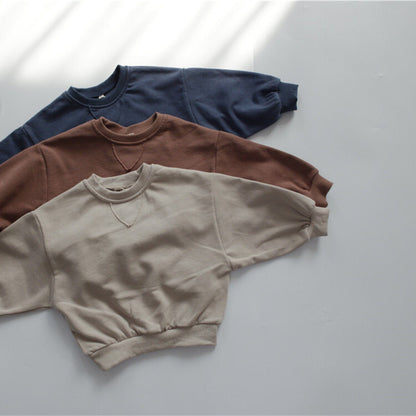 トレーナー・フーディ キッズ シンプル スウェット トレーナー【mh0000328】