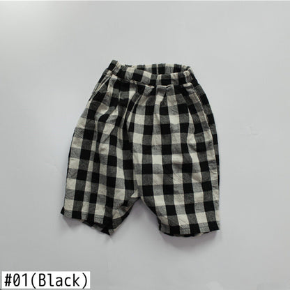 ハーフパンツ・ショートパンツ キッズ チェック サマー パンツ【mh0000496】