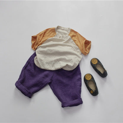 ロングパンツ・スウェットパンツ キッズ サマー コットンリネン パンツ【mh0000513】