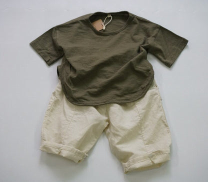 ハーフパンツ・ショートパンツ キッズ コットン サマー パンツ【mh0000518】