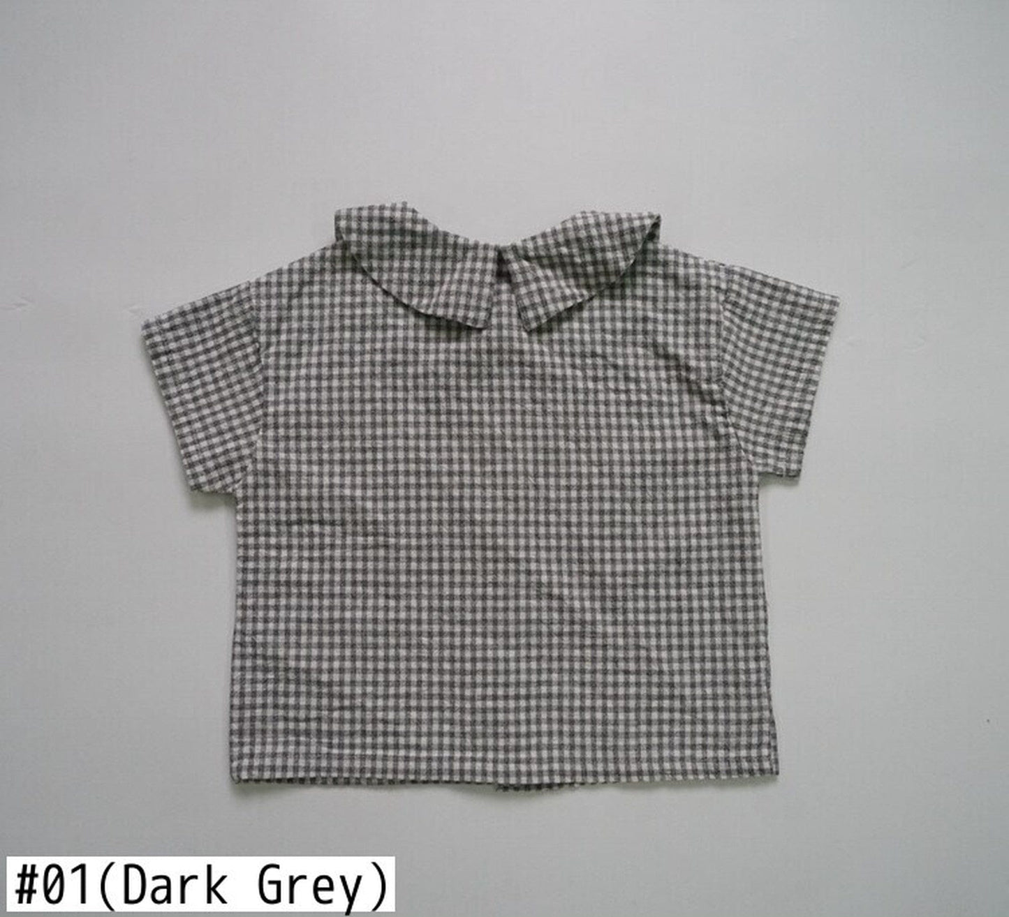 半袖シャツ・ブラウス キッズ ギンガムチェック ブラウス シャツ【mh0000521】