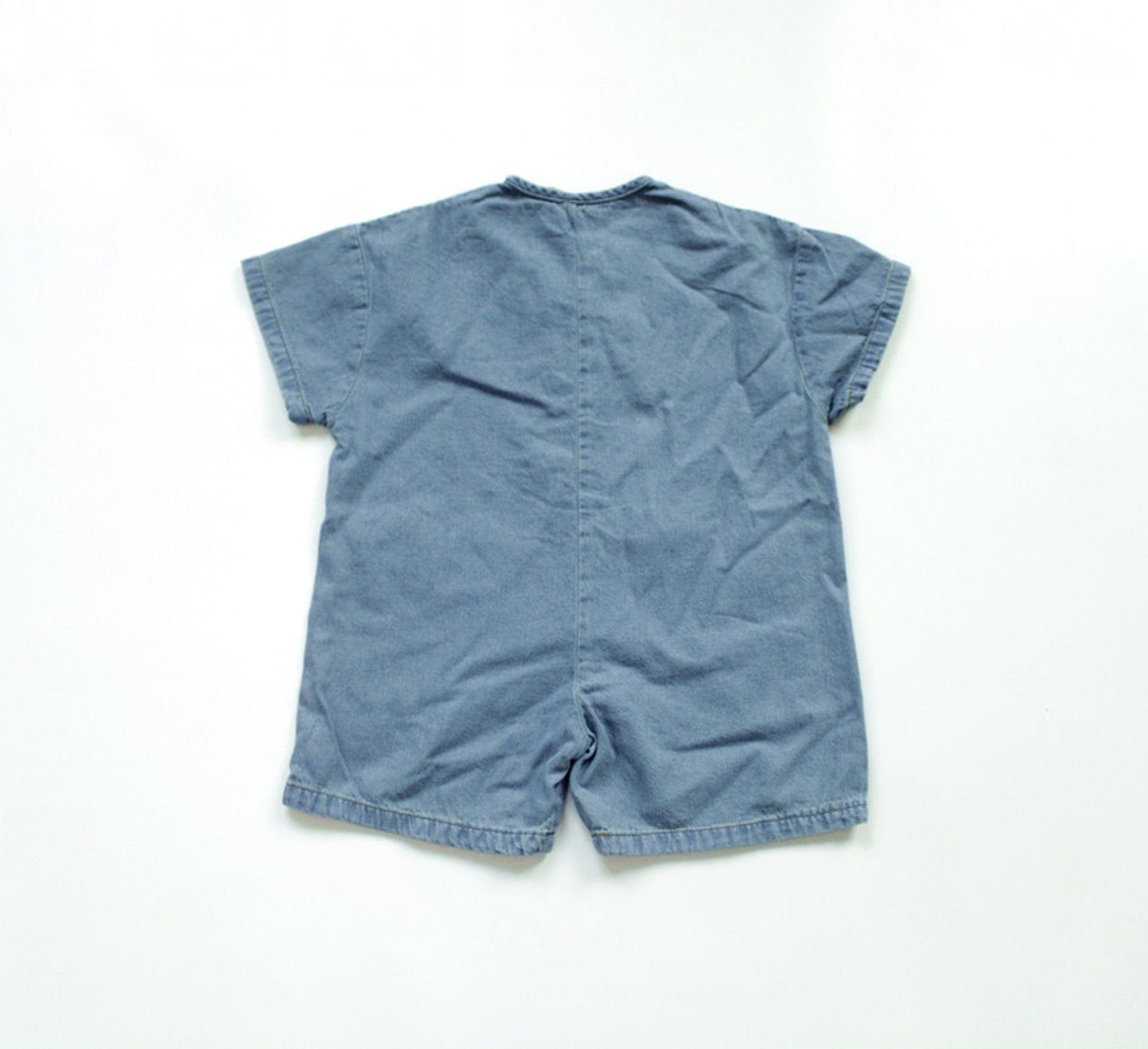 半袖ジャンプスーツ キッズ デニム 半袖 ジャンプスーツ【mh0000538】