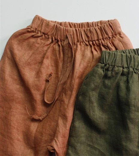 ロングパンツ・スウェットパンツ キッズ アースカラー ルーズ ロング パンツ ズボン【mh0001293】