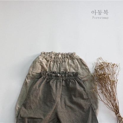 ロングパンツ・スウェットパンツ キッズ ルーズ ランタン パンツ ズボン【mh0001294】