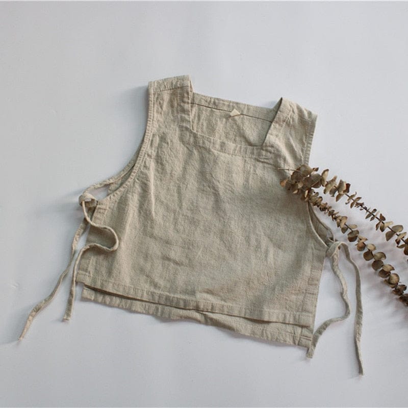 ベスト キッズ コットンリネン ベスト トップス【mh0001296】