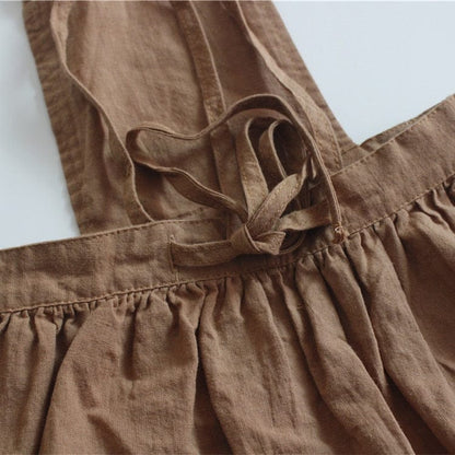 ノースリーブワンピース キッズ ノースリーブ エプロン ドレス ワンピース【mh0001298】