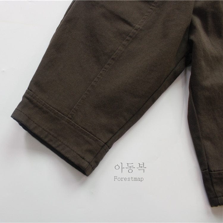 ロングパンツ・スウェットパンツ キッズ コットンリネン ポケット ルーズ パンツ ズボン【mh0001302】