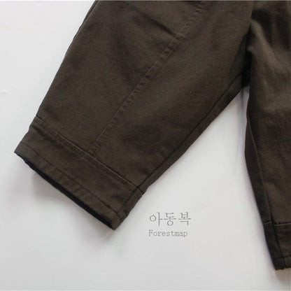 ロングパンツ・スウェットパンツ キッズ コットンリネン ポケット ルーズ パンツ ズボン【mh0001302】