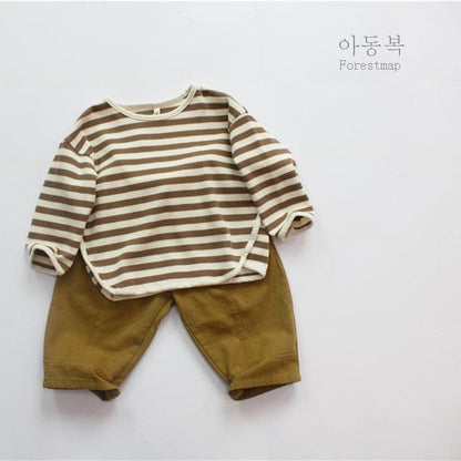 ロングパンツ・スウェットパンツ キッズ コットンリネン ポケット ルーズ パンツ ズボン【mh0001302】