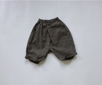 ロングパンツ・スウェットパンツ Navy Blue / 3T 90cm キッズ ストライプ パンツ【mh0000121】