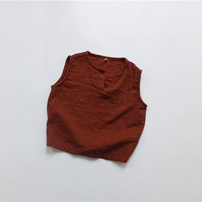 タンクトップ・キャミソール・ノースリーブトップス Red / 12M 80cm キッズ ノースリーブ タンクトップ シャツ トップス【mh0000830】