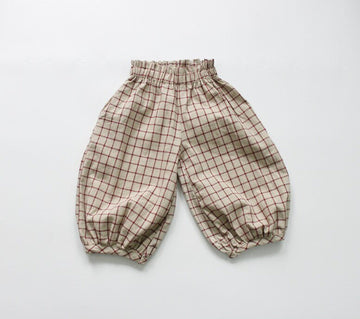 ハーフパンツ・ショートパンツ Red / 3T 90cm キッズ チェック パンツ【mh0000544】