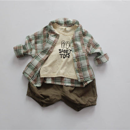 タンクトップ・キャミソール・ノースリーブトップス キッズ フリップフロップ ノースリーブ Tシャツ【mh0000444】