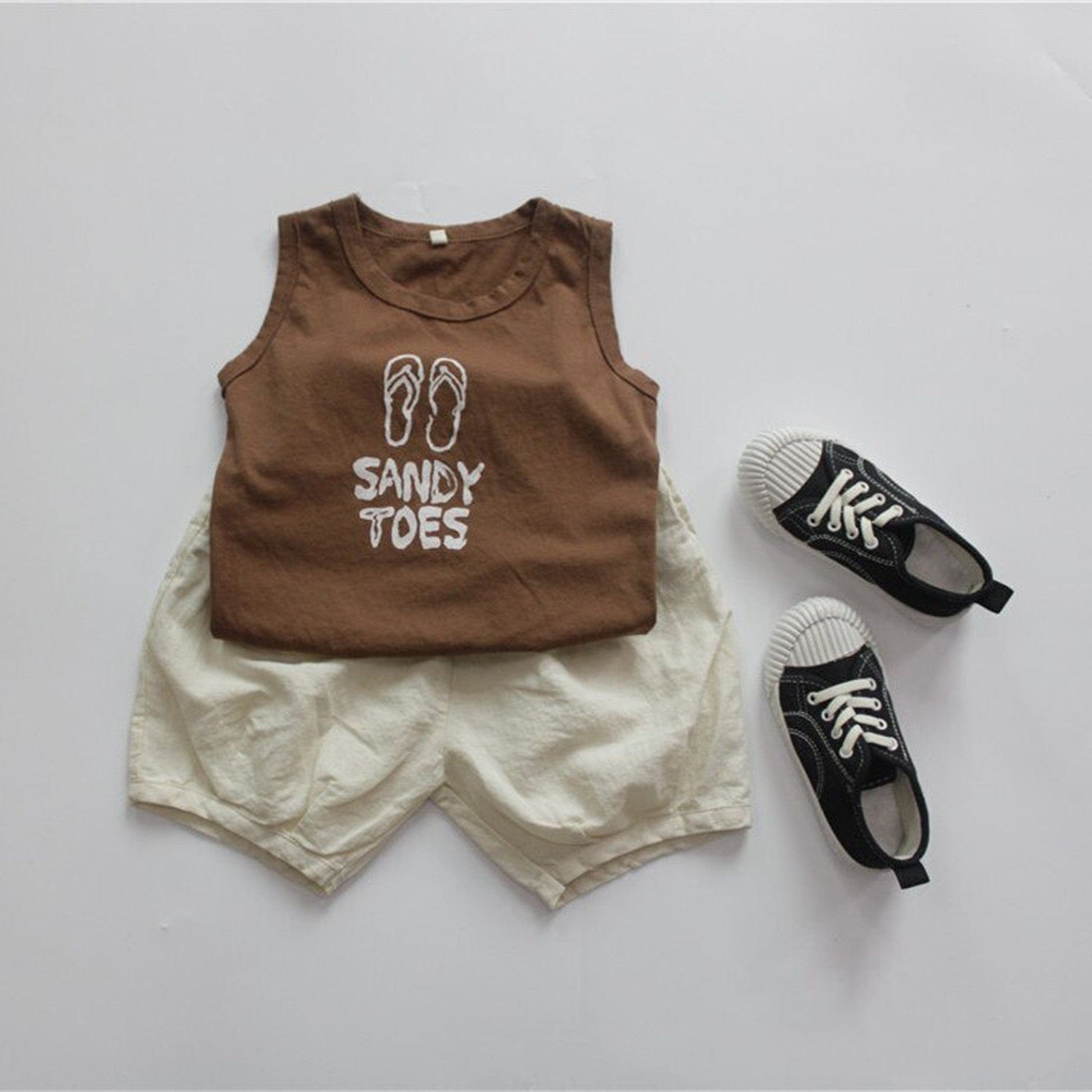 タンクトップ・キャミソール・ノースリーブトップス キッズ フリップフロップ ノースリーブ Tシャツ【mh0000444】