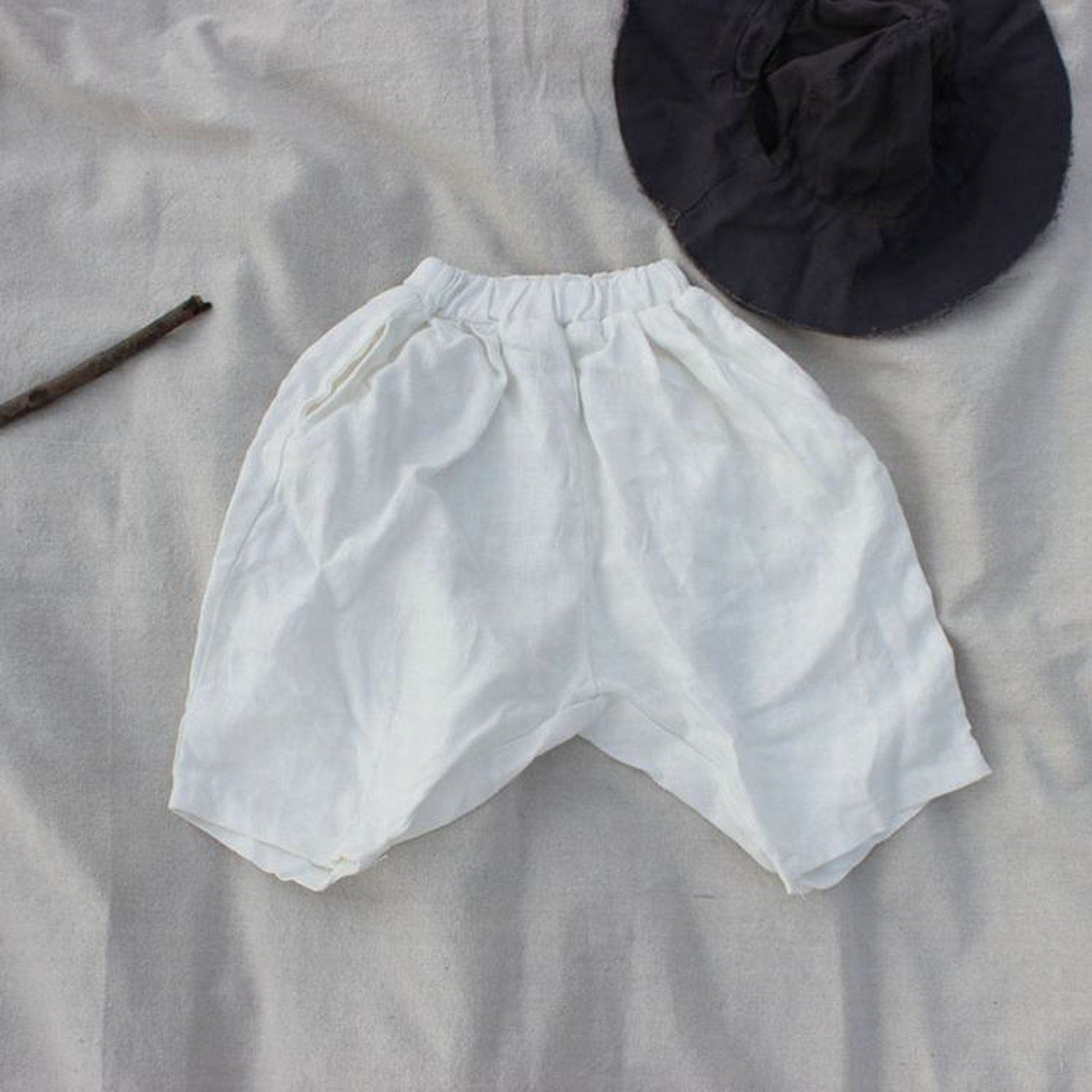 ハーフパンツ・ショートパンツ White / 24M 80cm キッズ コットンリネン パンツ【mh0000527】