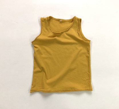 タンクトップ・キャミソール・ノースリーブトップス Yellow / 80cm キッズ ノースリーブ Tシャツ タンクトップ【mh0001875】