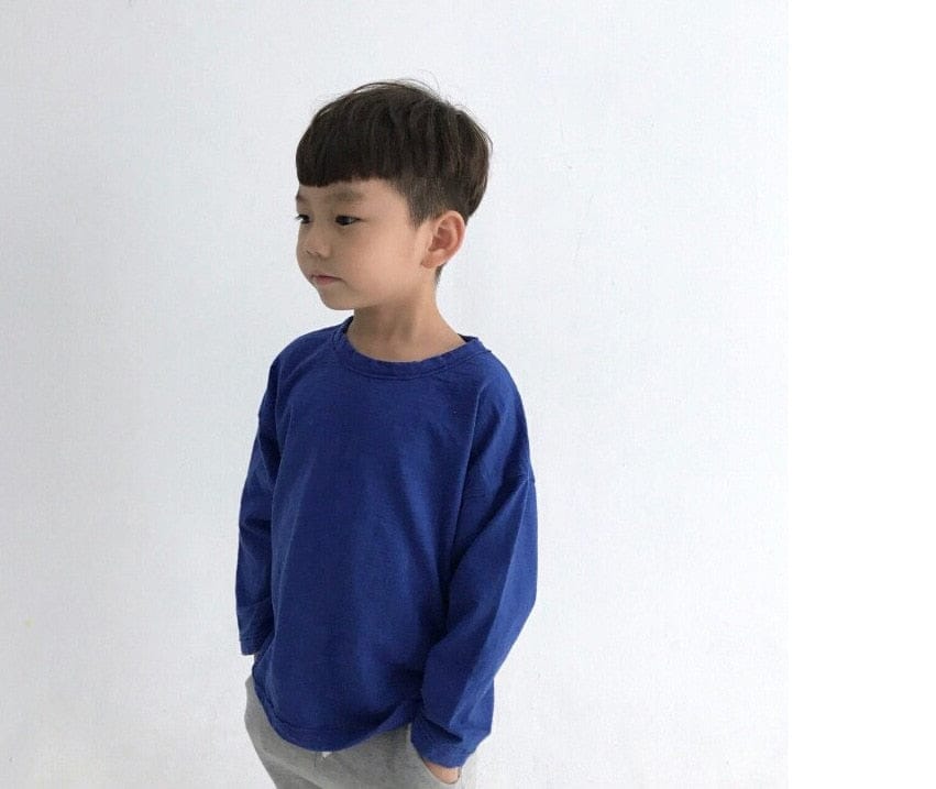 長袖Tシャツ キッズ ロングスリーブシャツ 韓国スタイル ルーズトップス【mh0000026】
