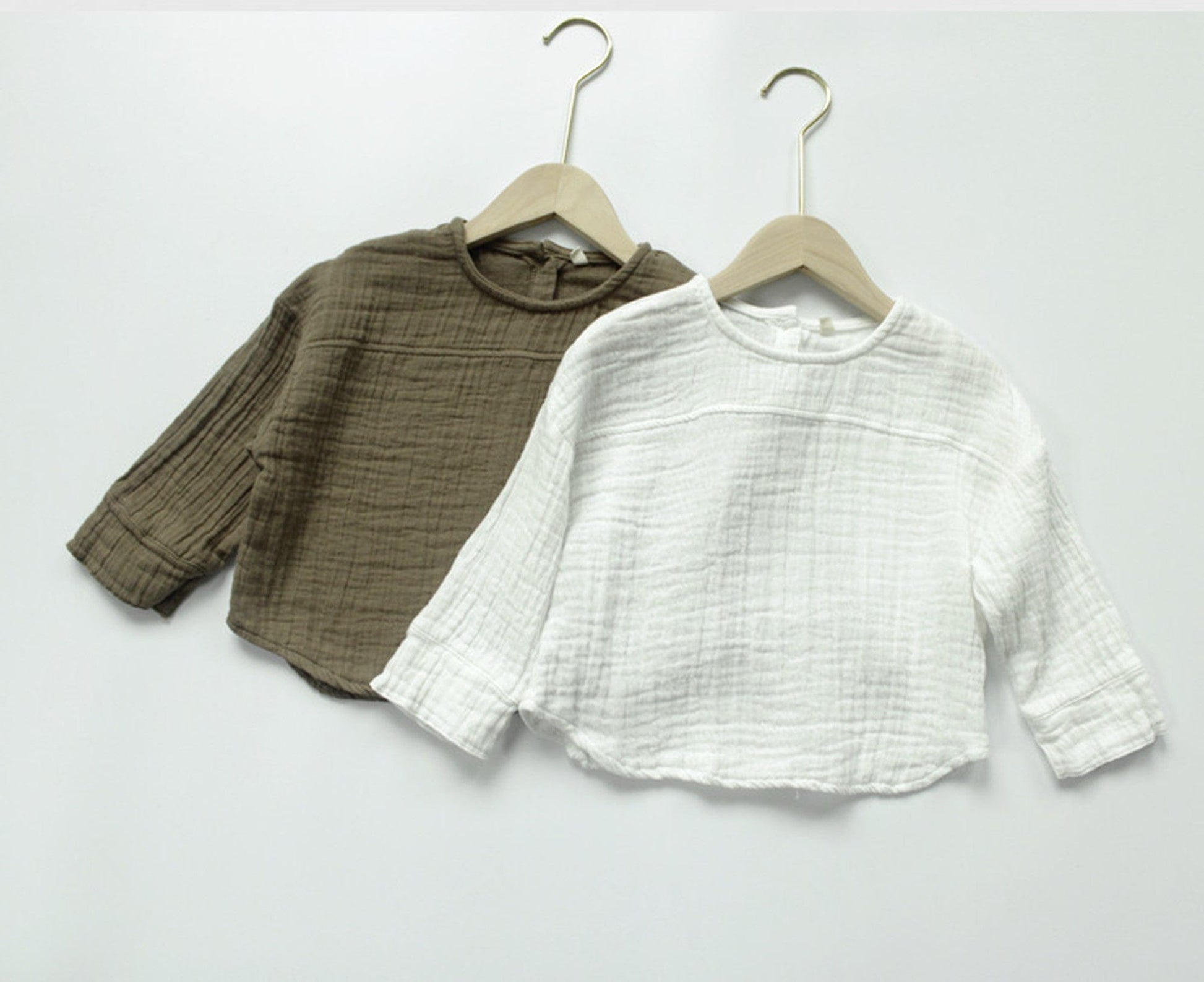 長袖Tシャツ キッズ コットンリネン トップス【mh0000320】