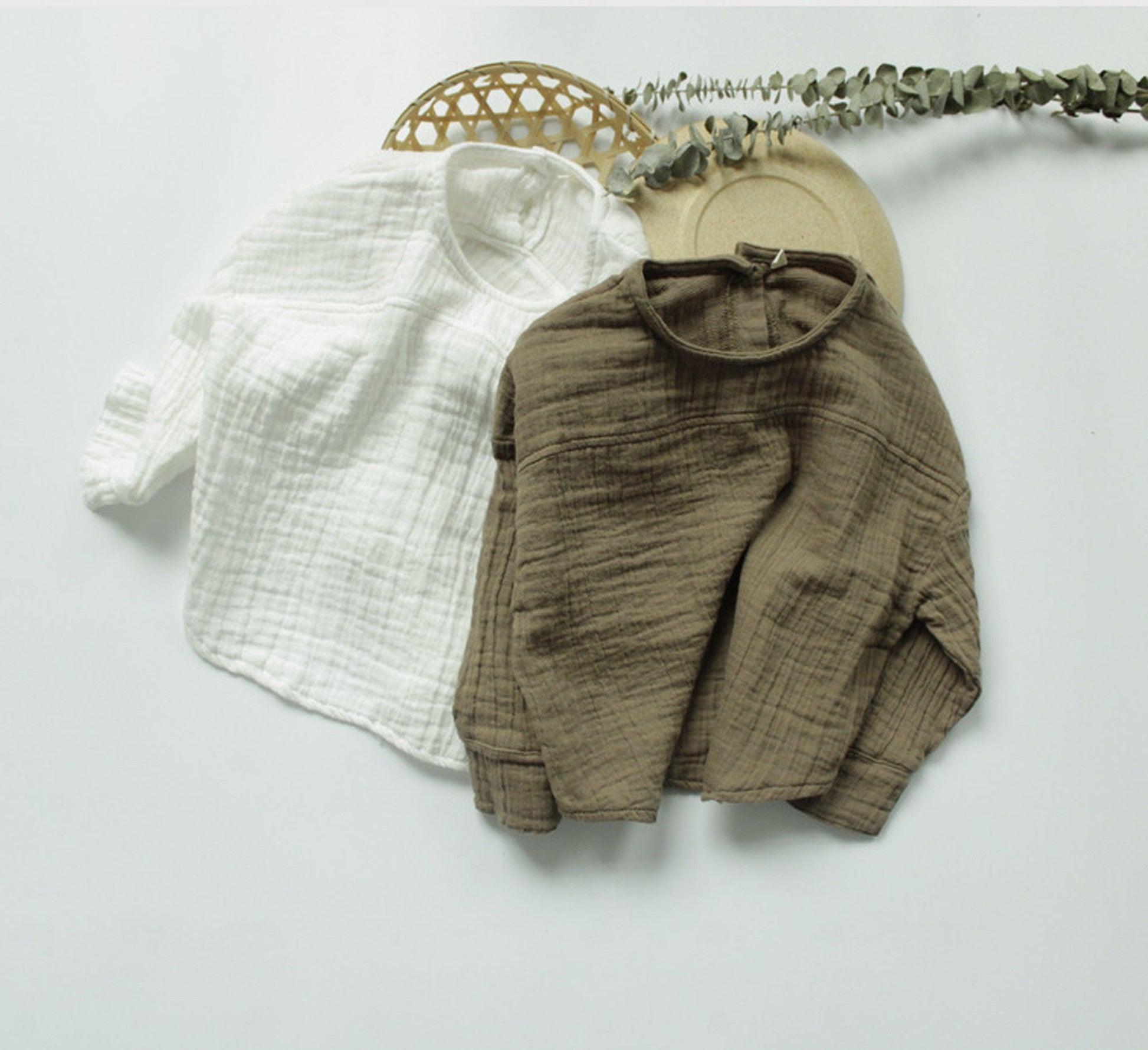 長袖Tシャツ キッズ コットンリネン トップス【mh0000320】